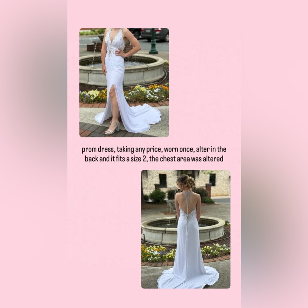 Elegant White Sleeveless Dress